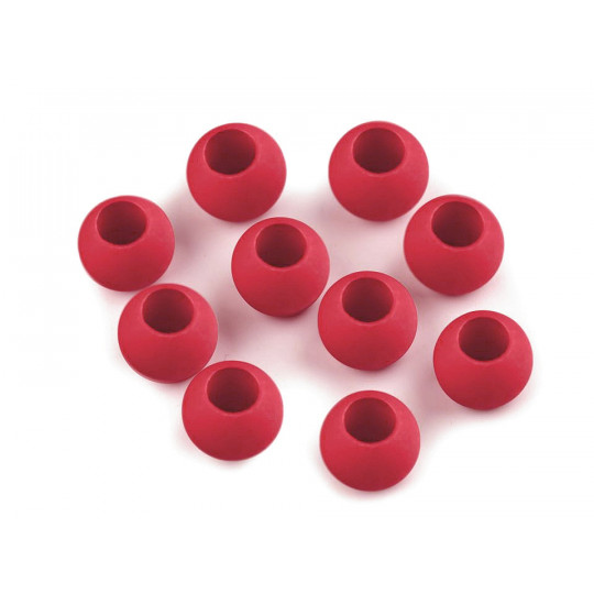 Plastové korálky  matné s veľkým prievlakom / plavkové 10x12 mm | Mimib