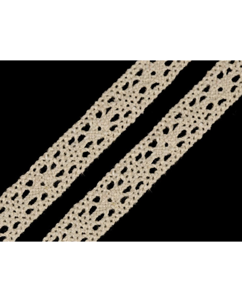 Bavlnená čipka šírka 11 mm paličkovaná | Mimib