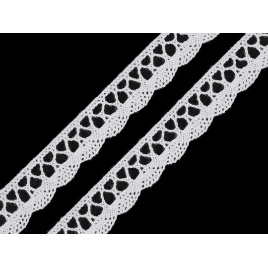 Čipka bavlnená šírka 18mm paličkovaná  ČESKÝ VÝROBOK | Mimib