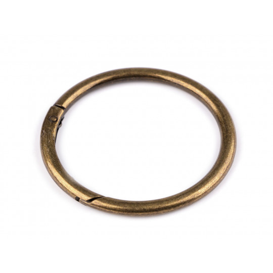 Karabína okrúhla na kabelky / krúžok na kľúče Ø50 mm | Mimib