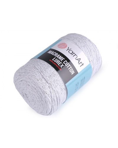 Pletacia priadza Macrame Cotton lurex 250 g | Mimib