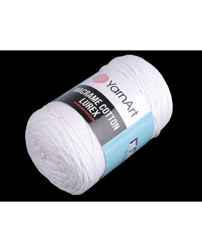 Pletacia priadza Macrame Cotton lurex 250 g | Mimib