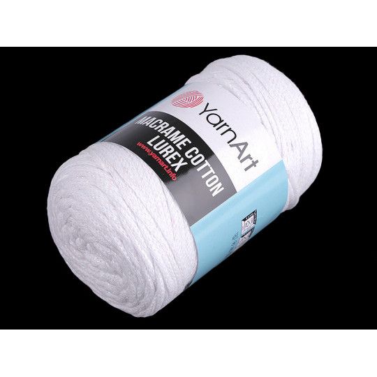 Pletacia priadza Macrame Cotton lurex 250 g | Mimib