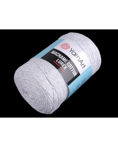 Pletacia priadza Macrame Cotton lurex 250 g | Mimib