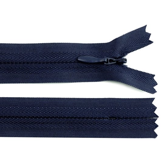Zips špirálový 3 mm,nedeliteľný skrytý, 18cm /šatový/ | Mimib
