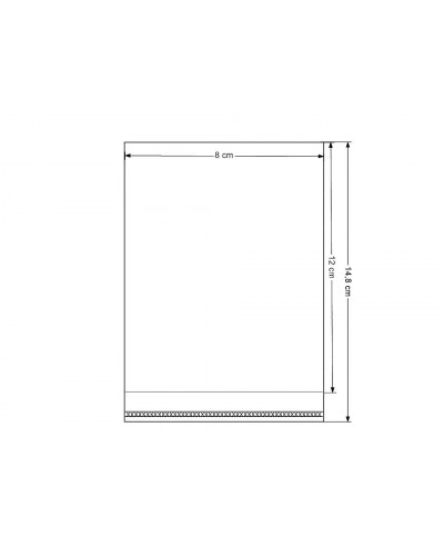 PP vrecko s lepiacou lištou 8x12 cm | Mimib