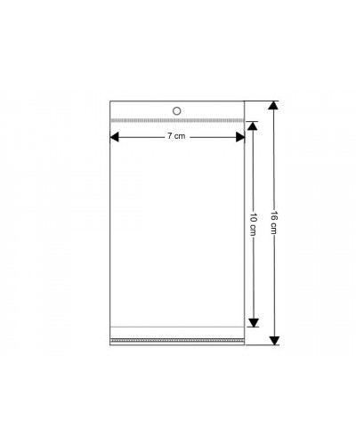 PP vrecko s lepiacou lištou 7x10 cm | Mimib