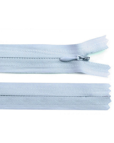 Zips špirálový 3 mm,nedeliteľný skrytý, 25 cm /šatový/ | Mimib