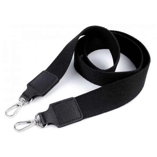 Textilné ucho / popruh na tašku s karabínami šírka 3,8 cm | Mimib