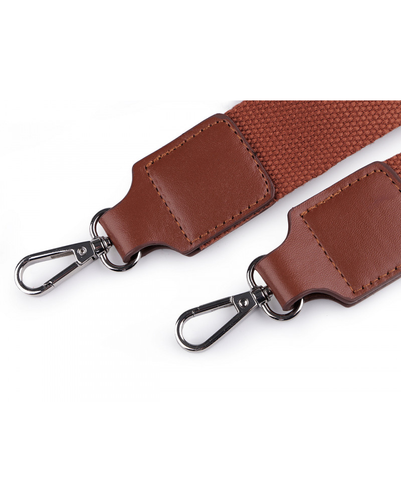 Textilné ucho / popruh na tašku s karabínami šírka 3,8 cm | Mimib