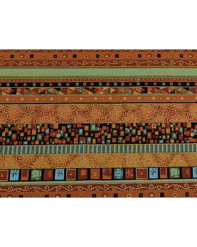 Bavlnená látka / plátno so zlatou potlačou | Mimib