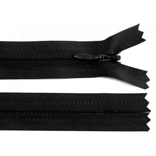 Zips špirálový 3mm,nedeliteľný skrytý, 60cm /šatový/ | Mimib