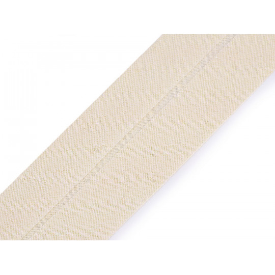 Šikmý prúžok bavlnený šírka 40 mm zažehlený | Mimib