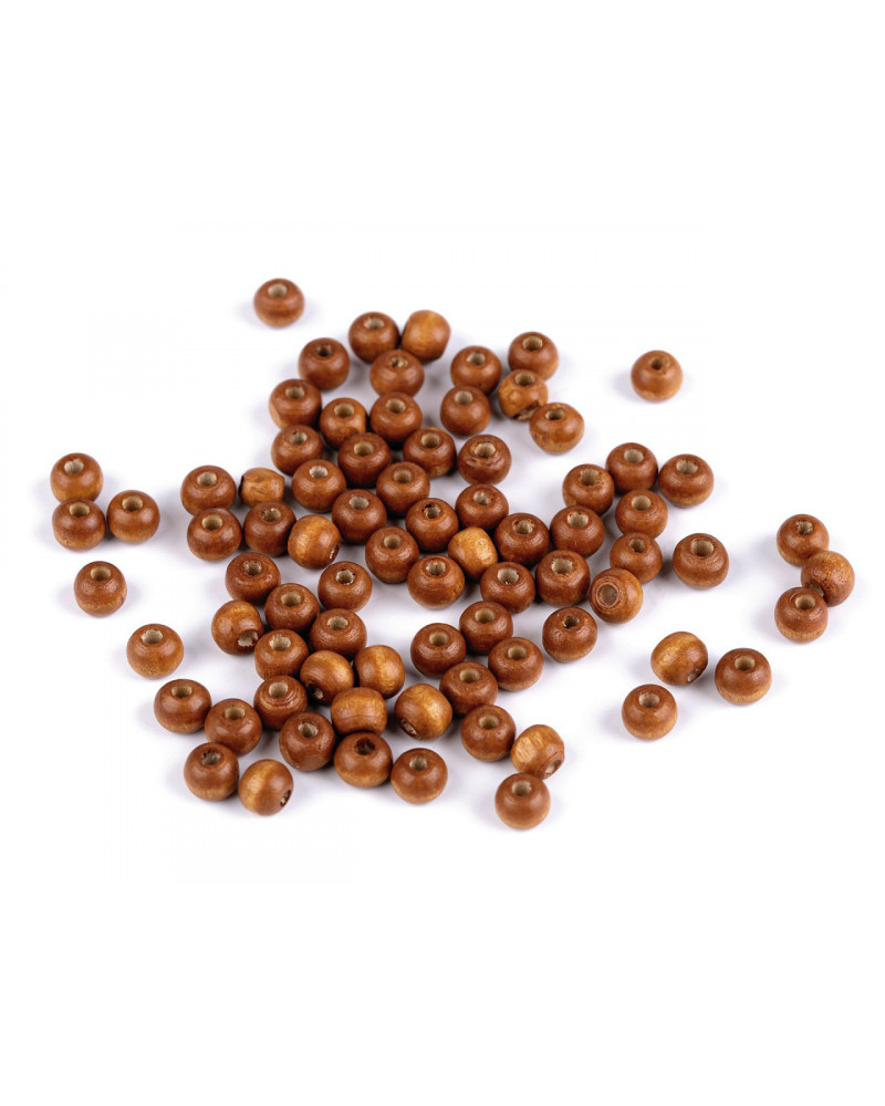 Drevené korálky Ø5-6 mm | Mimib