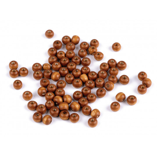 Drevené korálky Ø5-6 mm | Mimib