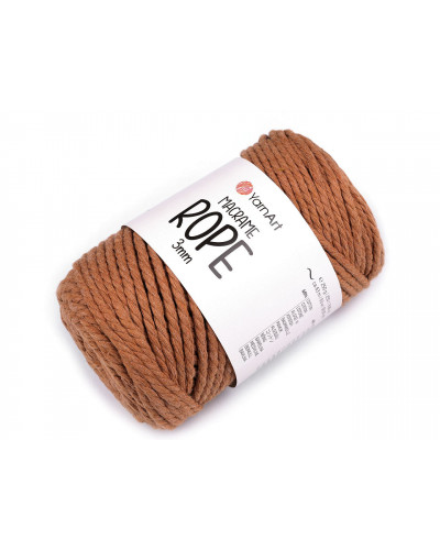 Pletacia priadza Macrame Rope 3 mm 250 g | Mimib