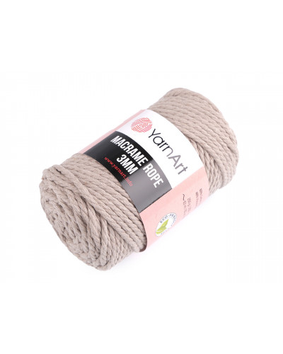 Pletacia priadza Macrame Rope 3 mm 250 g | Mimib