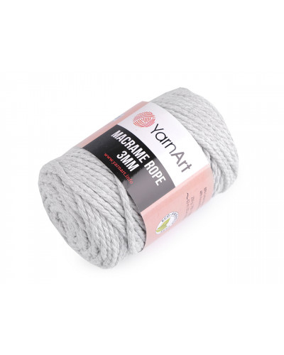 Pletacia priadza Macrame Rope 3 mm 250 g | Mimib