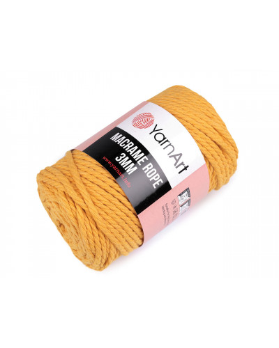 Pletacia priadza Macrame Rope 3 mm 250 g | Mimib