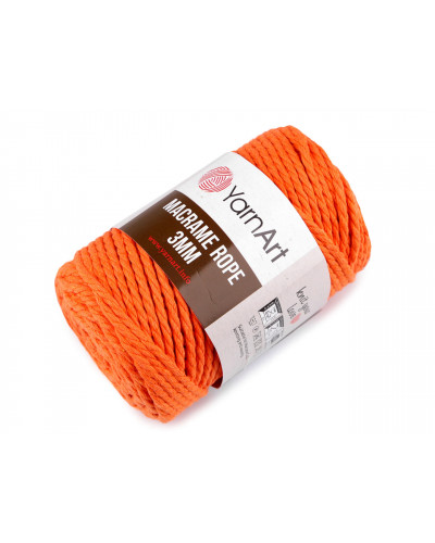 Pletacia priadza Macrame Rope 3 mm 250 g | Mimib