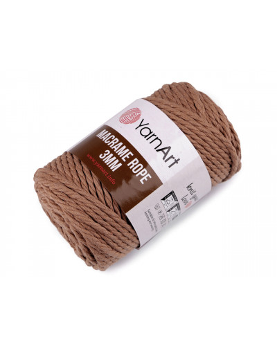 Pletacia priadza Macrame Rope 3 mm 250 g | Mimib