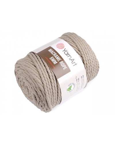 Pletacia priadza Macrame Rope 5 mm 500 g | Mimib