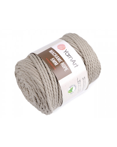 Pletacia priadza Macrame Rope 5 mm 500 g | Mimib