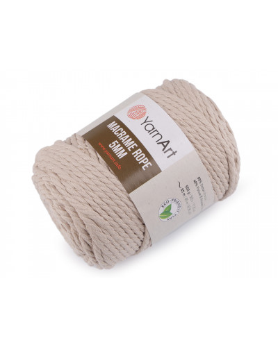 Pletacia priadza Macrame Rope 5 mm 500 g | Mimib