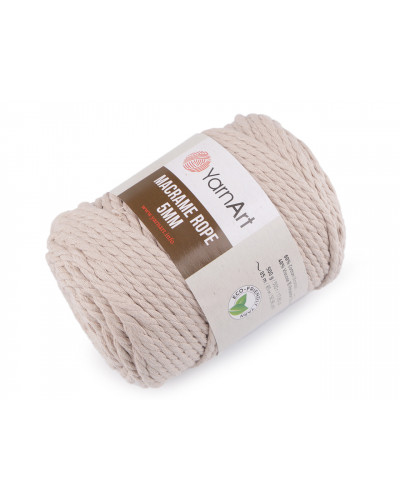 Pletacia priadza Macrame Rope 5 mm 500 g | Mimib