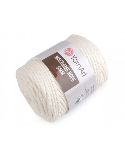 Pletacia priadza Macrame Rope 5 mm 500 g | Mimib