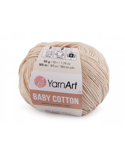 Pletacia priadza Baby Cotton 50 g | Mimib