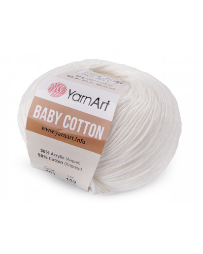 Pletacia priadza Baby Cotton 50 g | Mimib