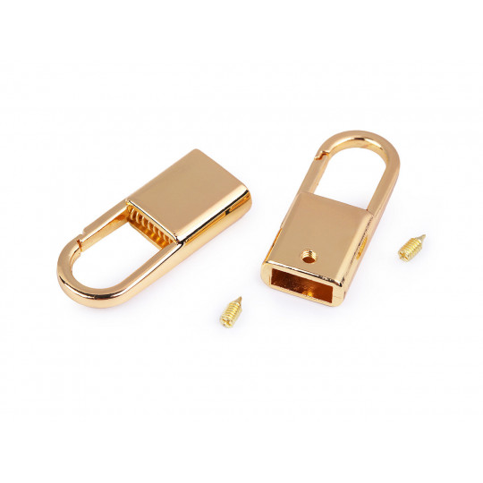 Kovová koncovka s karabínou šírka 9 mm | Mimib