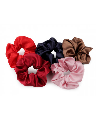 Saténová scrunchie gumička do vlasov | Mimib