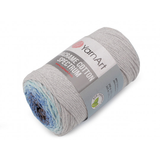 Pletacia priadza Macrame Cotton Spectrum 250 g | Mimib