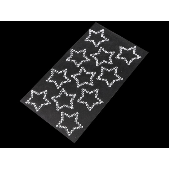 Samolepky kamienkové vločky, srdce, hviezdy | Mimib