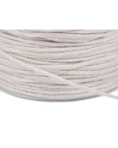 Odevná šnúra / bavlnená priadza / knot Ø2 mm splietaná | Mimib