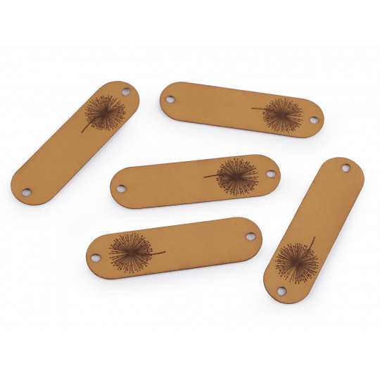 Nášivka / štítok z eko kože - púpava | Mimib