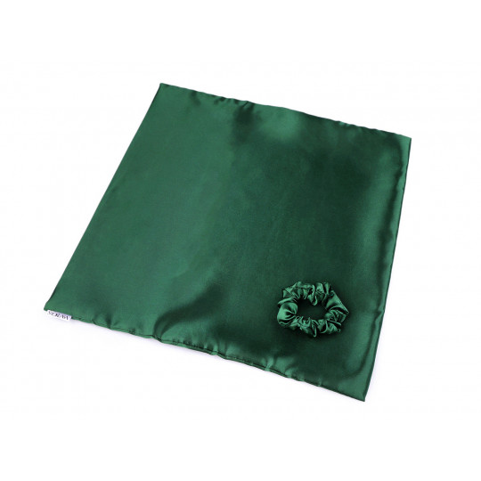 Súprava na spanie, saténová obliečka na vankúš a gumička | Mimib