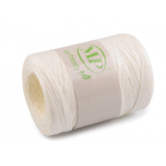 Lyko rafia na pletenie tašiek - prírodné, šírka 5-8 mm | Mimib