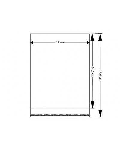 PP vrecko s lepiacou lištou 13x14,5 cm | Mimib