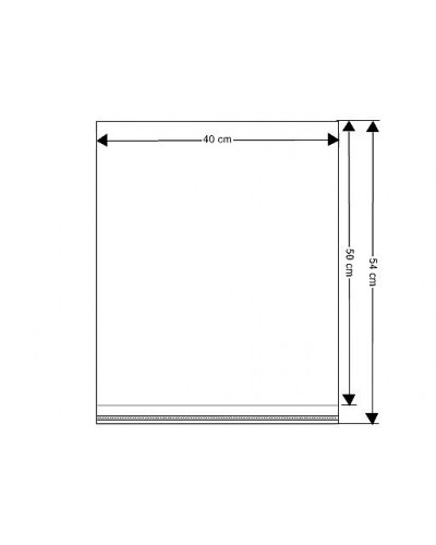 PP vrecko s lepiacou lištou 40x50 cm | Mimib