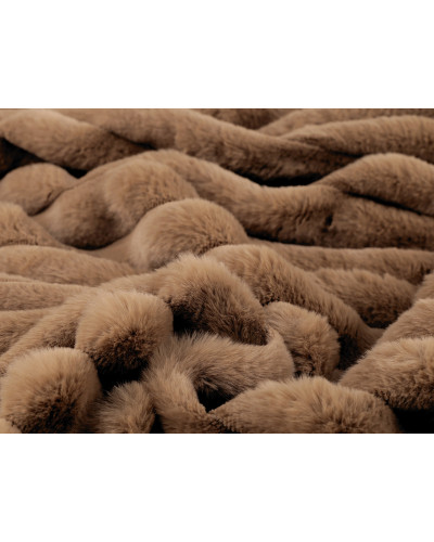 Odevná / dekoračná kožušina pruhy / imitácia činčily | Mimib