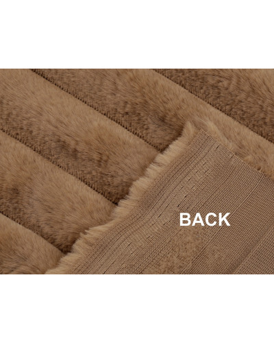 Odevná / dekoračná kožušina pruhy / imitácia činčily | Mimib