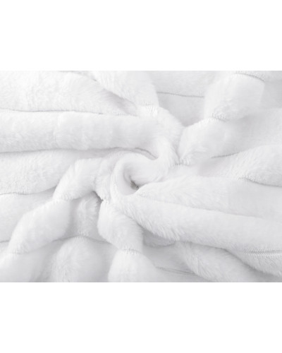 Odevná / dekoračná kožušina pruhy / imitácia činčily | Mimib