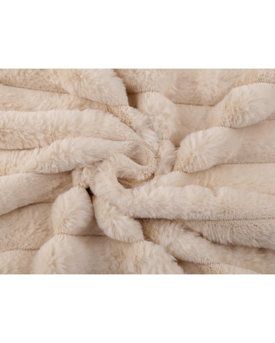 Odevná / dekoračná kožušina pruhy / imitácia činčily | Mimib