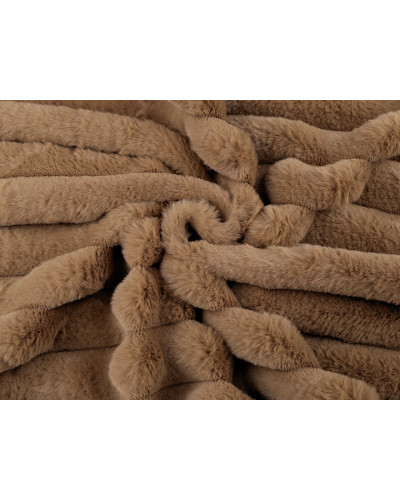 Odevná / dekoračná kožušina pruhy / imitácia činčily | Mimib