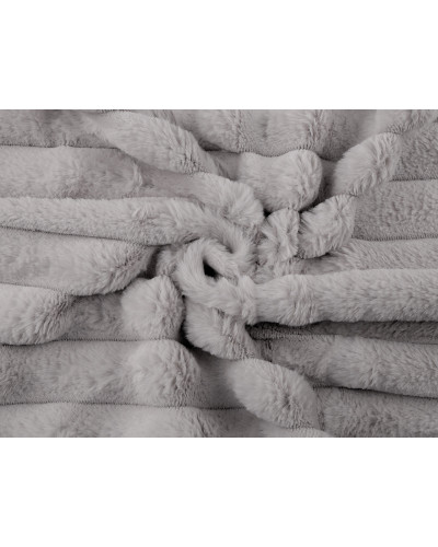 Odevná / dekoračná kožušina pruhy / imitácia činčily | Mimib