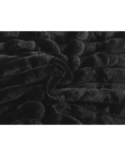 Odevná / dekoračná kožušina pruhy / imitácia činčily | Mimib