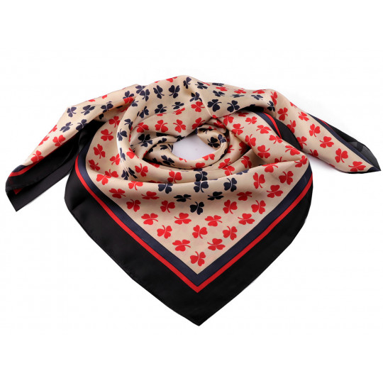 Saténová šatka 90x90 cm | Mimib